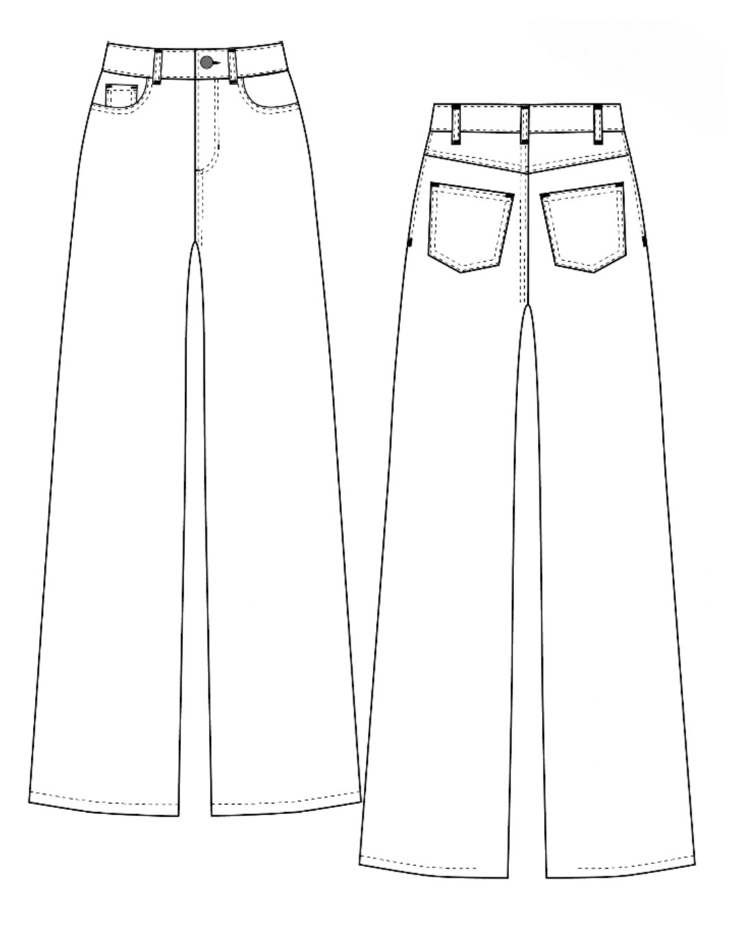 Patron couture PDF - Bas Pantalons - Bubblegum - femme (A4, A0, VP) – Image 8