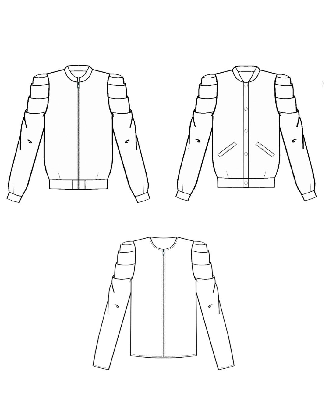 Patron couture PDF - Hauts Vestes et Manteaux - Loris - femme (A4, A0, VP) – Image 7