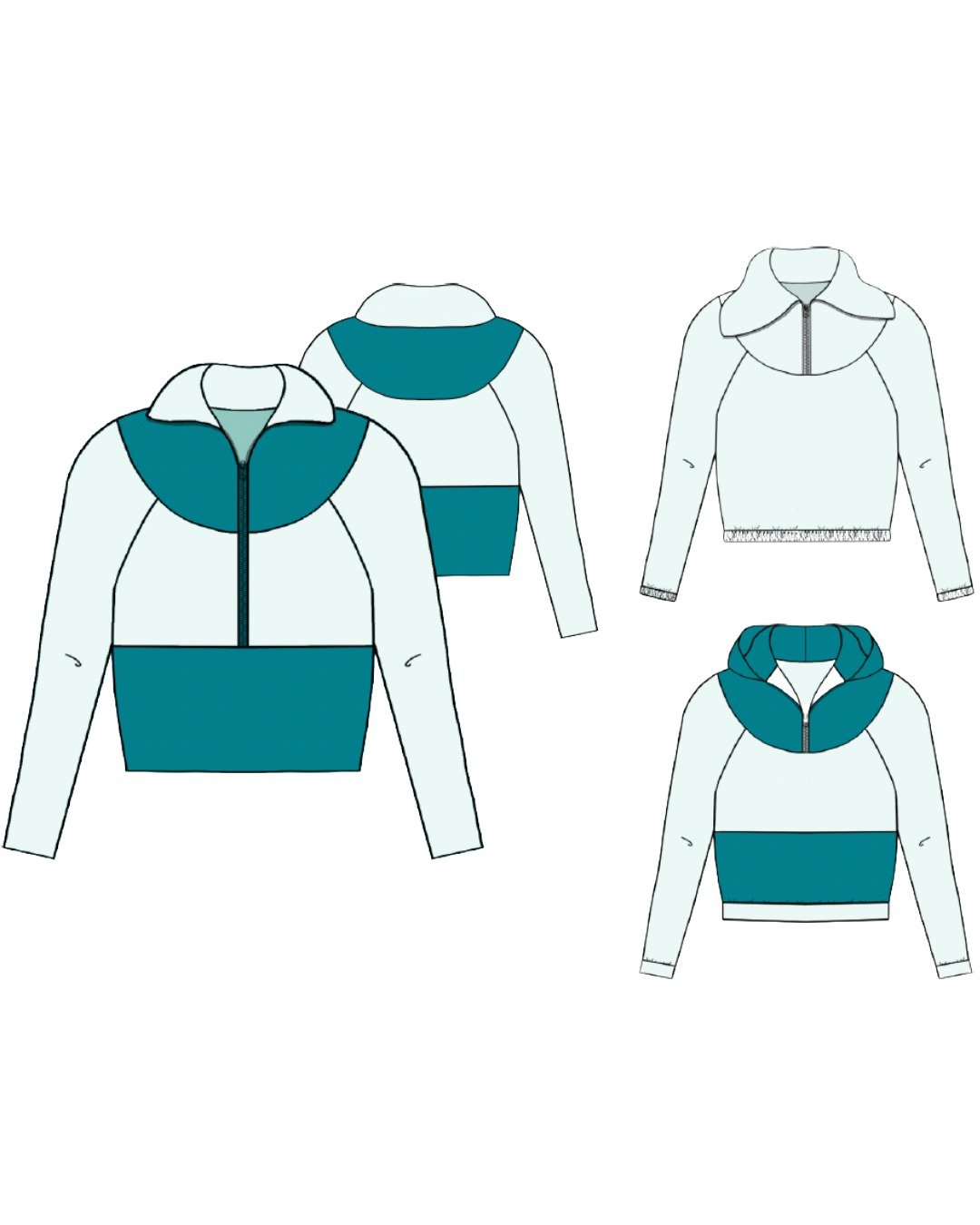 Patron couture PDF - Gilets Hauts Pulls - Brady - femme (A4, A0, VP) – Image 7