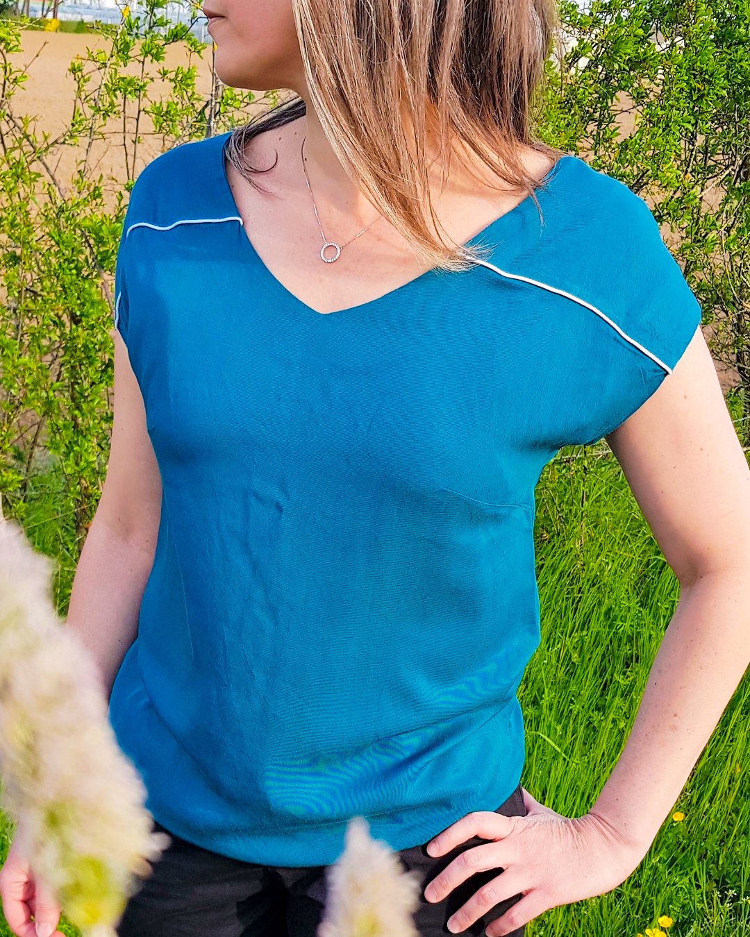 Patron couture PDF - Blouses à manches courtes - Lavande - femme (A4, A0, US Letter)