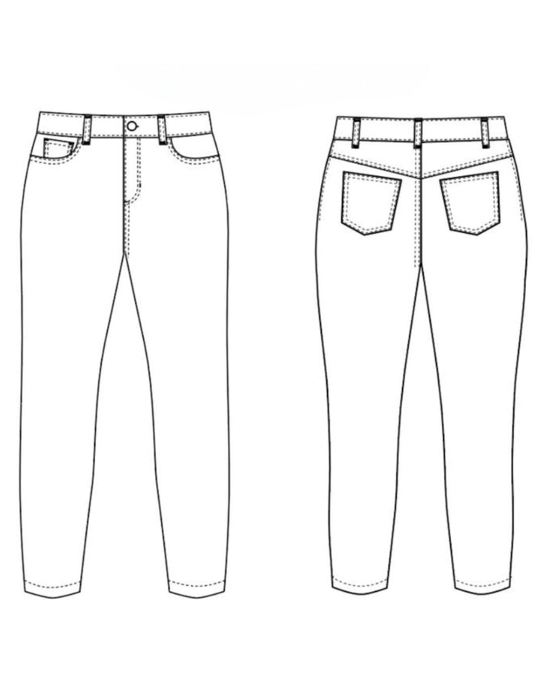 Patron couture PDF - Bas Pantalons - Guimauve - femme (A4, A0, VP) – Image 7