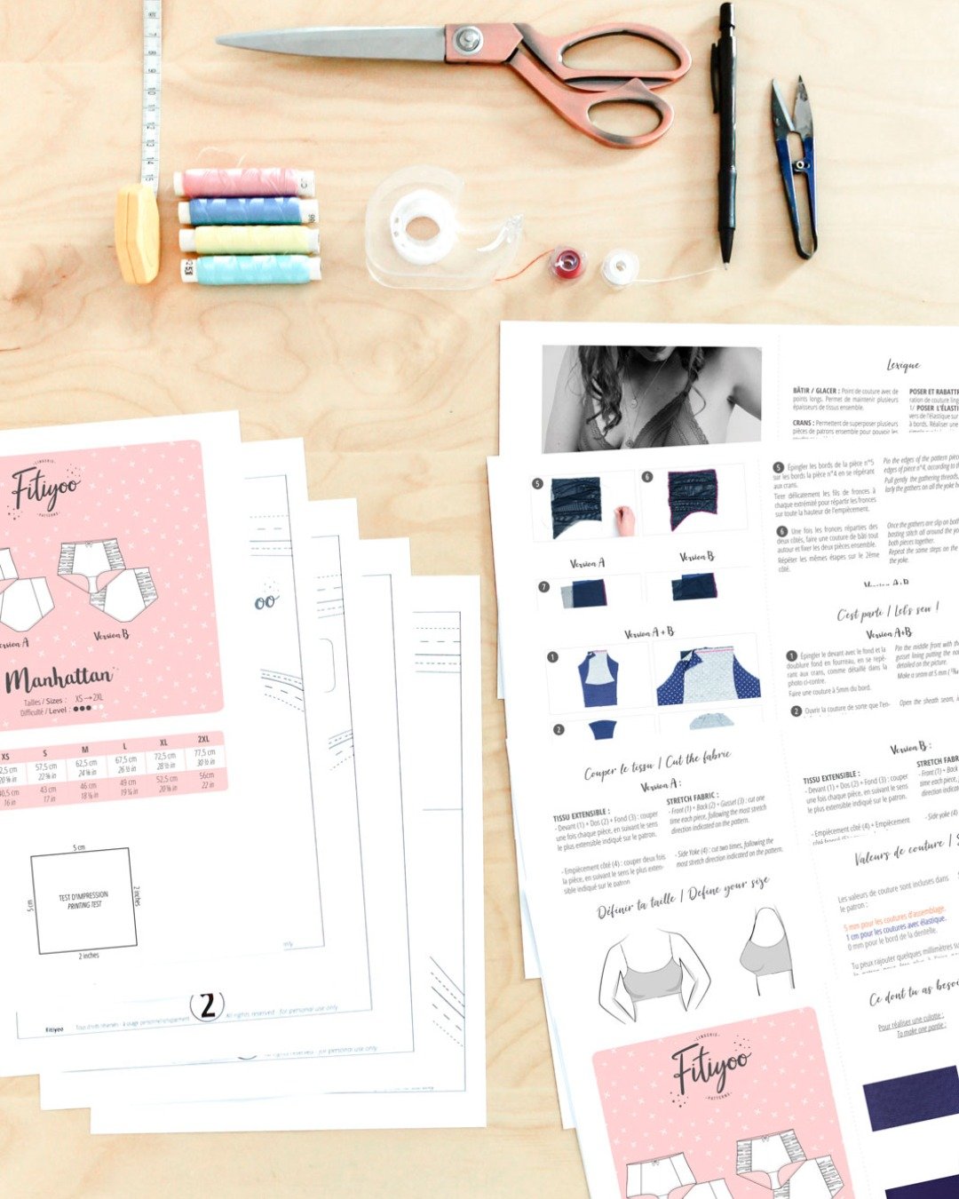 Patron couture PDF - Culottes Taille Haute - Manhattan - femme (A4, A0) – Image 6