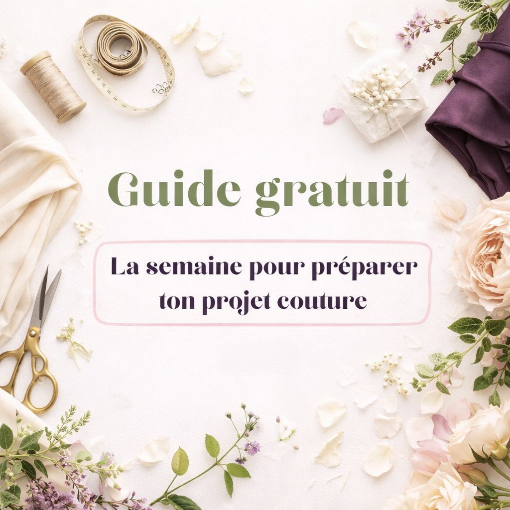 Guide gratuit "La semaine pour préparer ton projet couture"