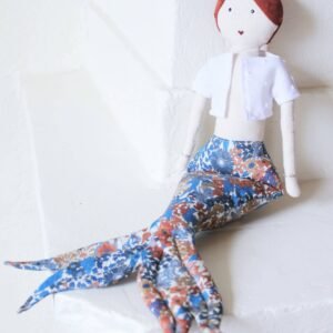 Patron couture PDF - Doudou à coudre - Triton Sirène -  Accessoire (A4)