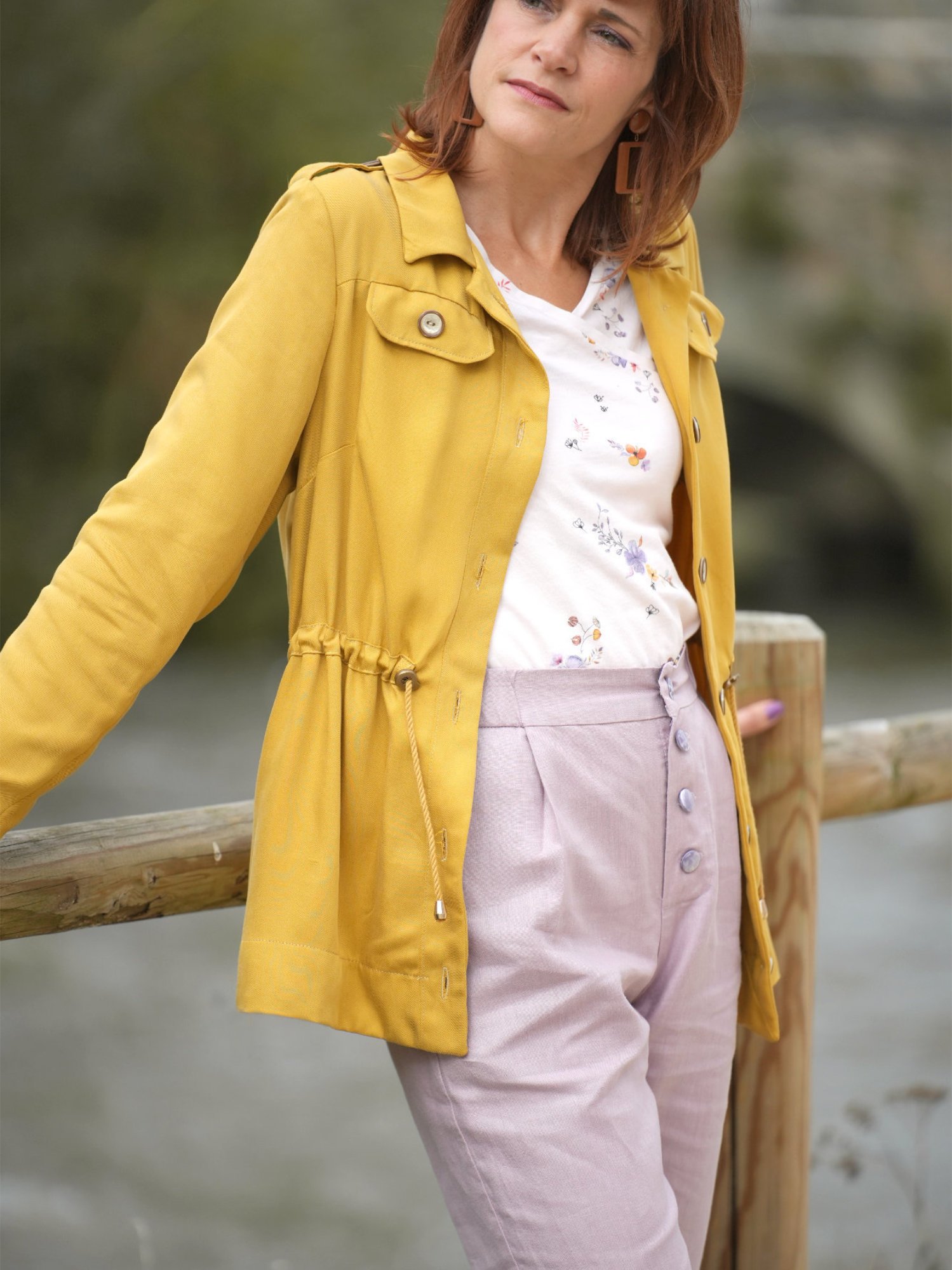 Patron couture PDF - Veste saharienne - BELLONIE - femme (A4 compatible US Letter, A0) – Image 4