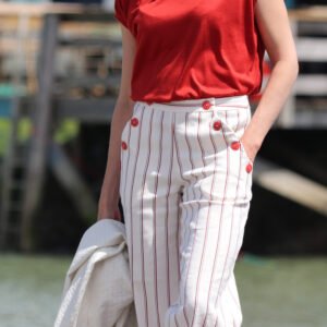 Patron pantalon large PDF - pantalon/short à pont - IGNIS - femme (A4, compatible US Letter, A0)