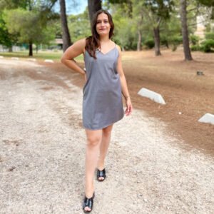 Patron couture PDF - Robe trapèze dos nu - Jane - Femme (A4)