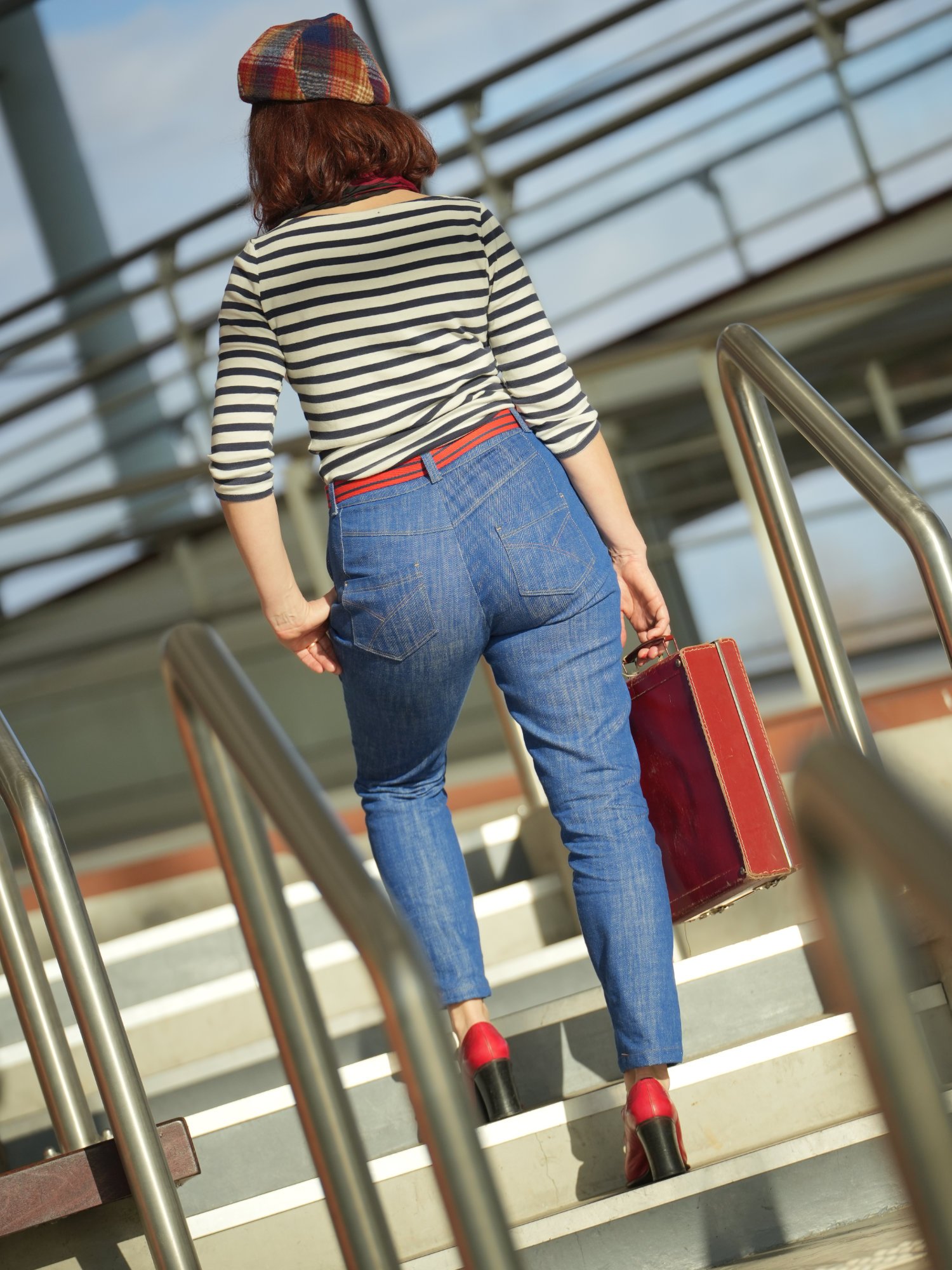 Patron pantalon PDF - jean droit/straight/regular taille haute - LEE - femme (A4 compatible US Letter, A0) – Image 4