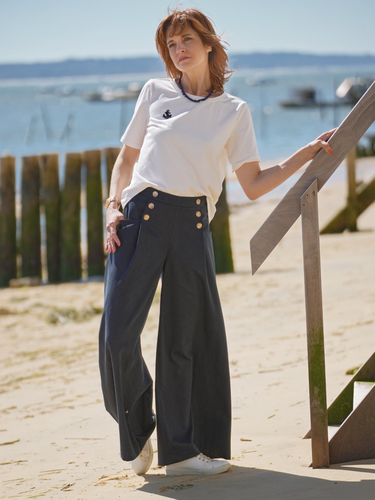 Patron pantalon large fluide PDF - jupe culotte - OLESON - femme (A4 compatible US Letter, A0)