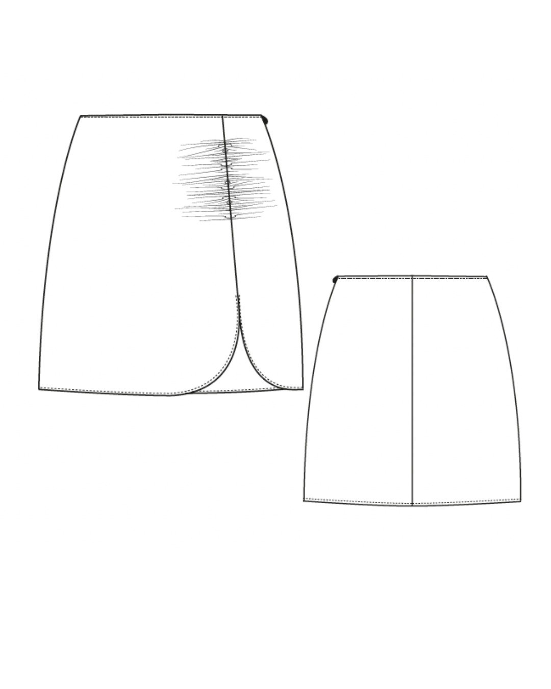 Patron couture PDF - Jupe courte - Chéryl - Femme (A4, A0) – Image 4