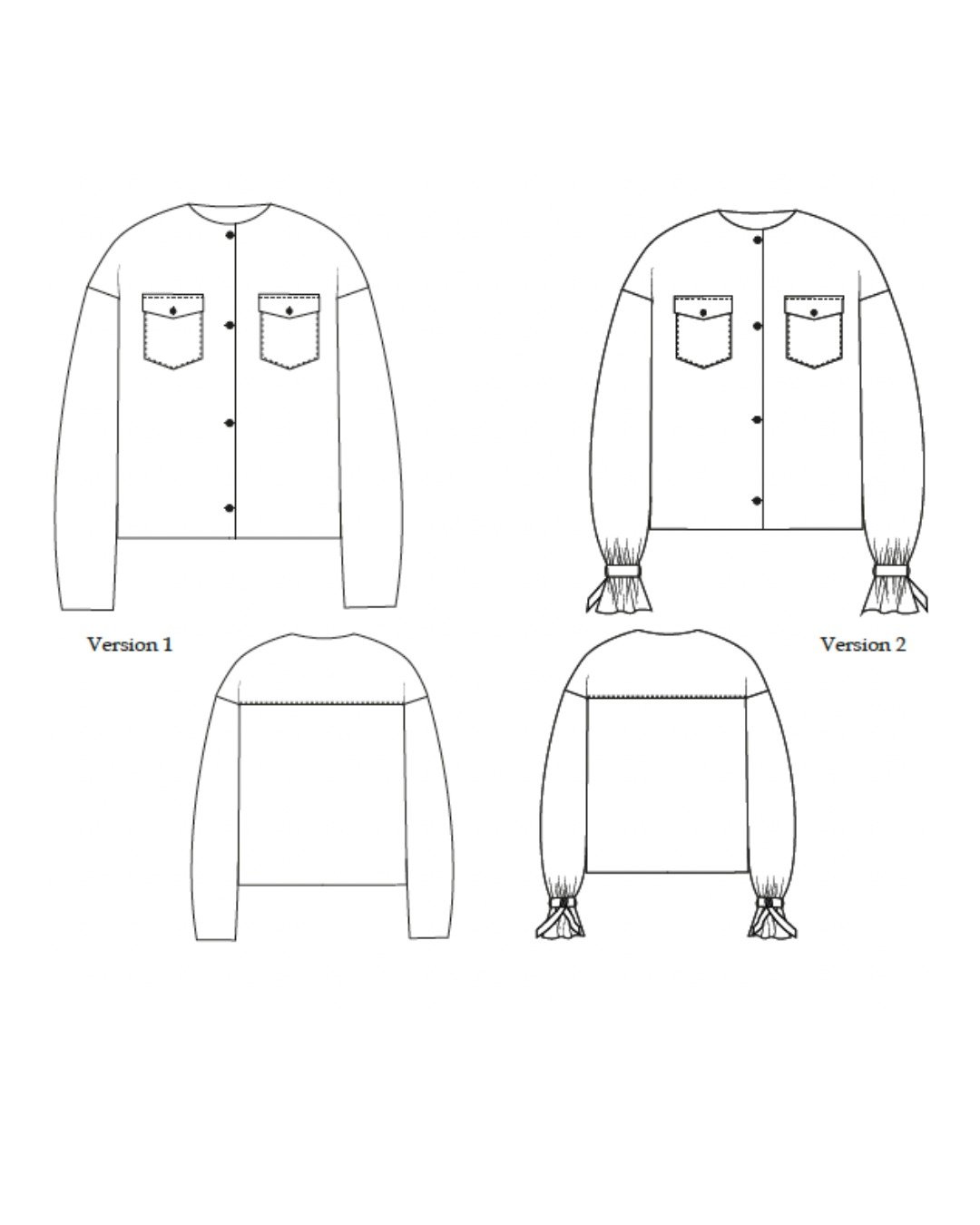 Patron couture PDF - Veste - June - Femme (A4, A0) – Image 4
