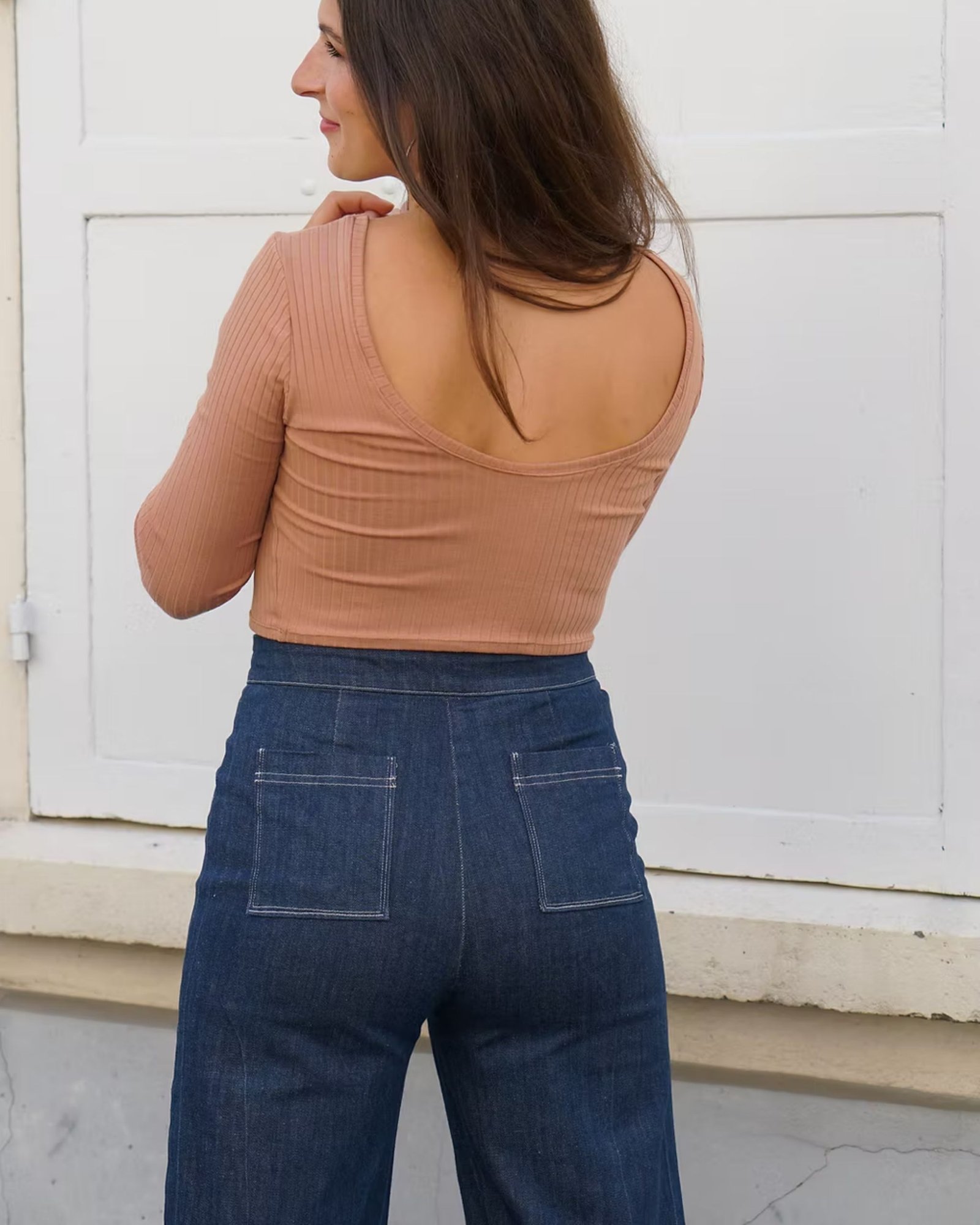 Patron pantalon large PDF - pantalon ou short esprit Flare - Brigitte - femme (A4, A0) – Image 3