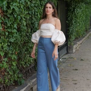 Patron pantalon large PDF - pantalon ou short esprit Flare - Brigitte - femme (A4, A0)