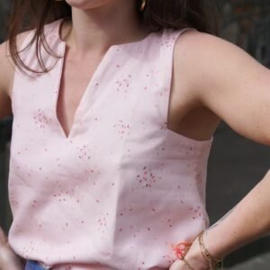 Patron couture PDF - top ou robe - Justine - femme (A4, A0)