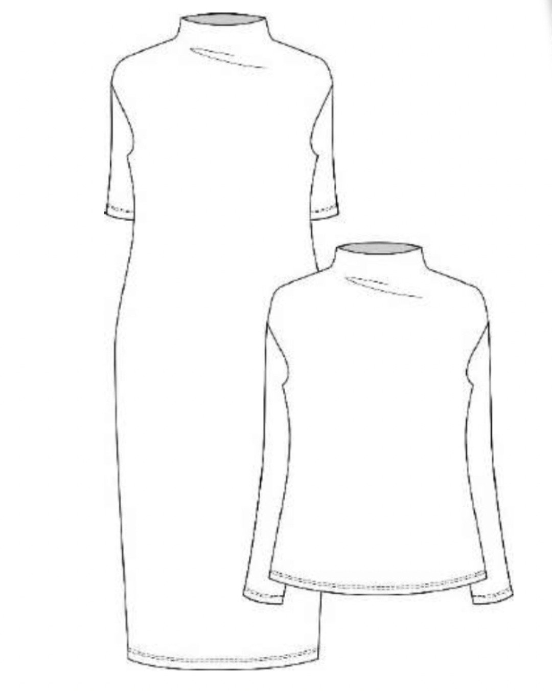 Patron couture PDF - T-shirt/ robe - Lady Emma - femme (A4, A0, VP) – Image 7