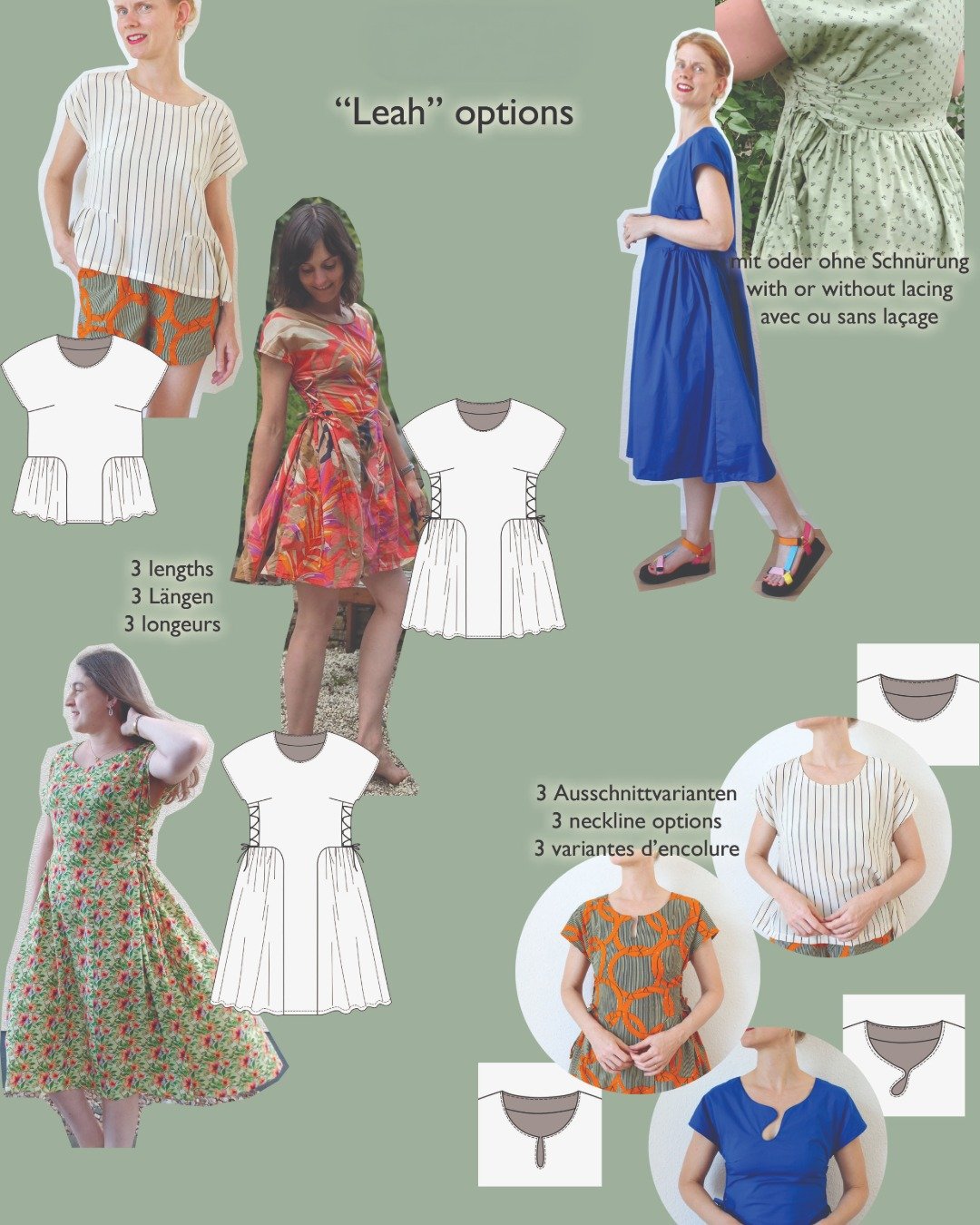 Patron couture PDF - robe, top - Leah - femme (A4, A0, VP) – Image 11