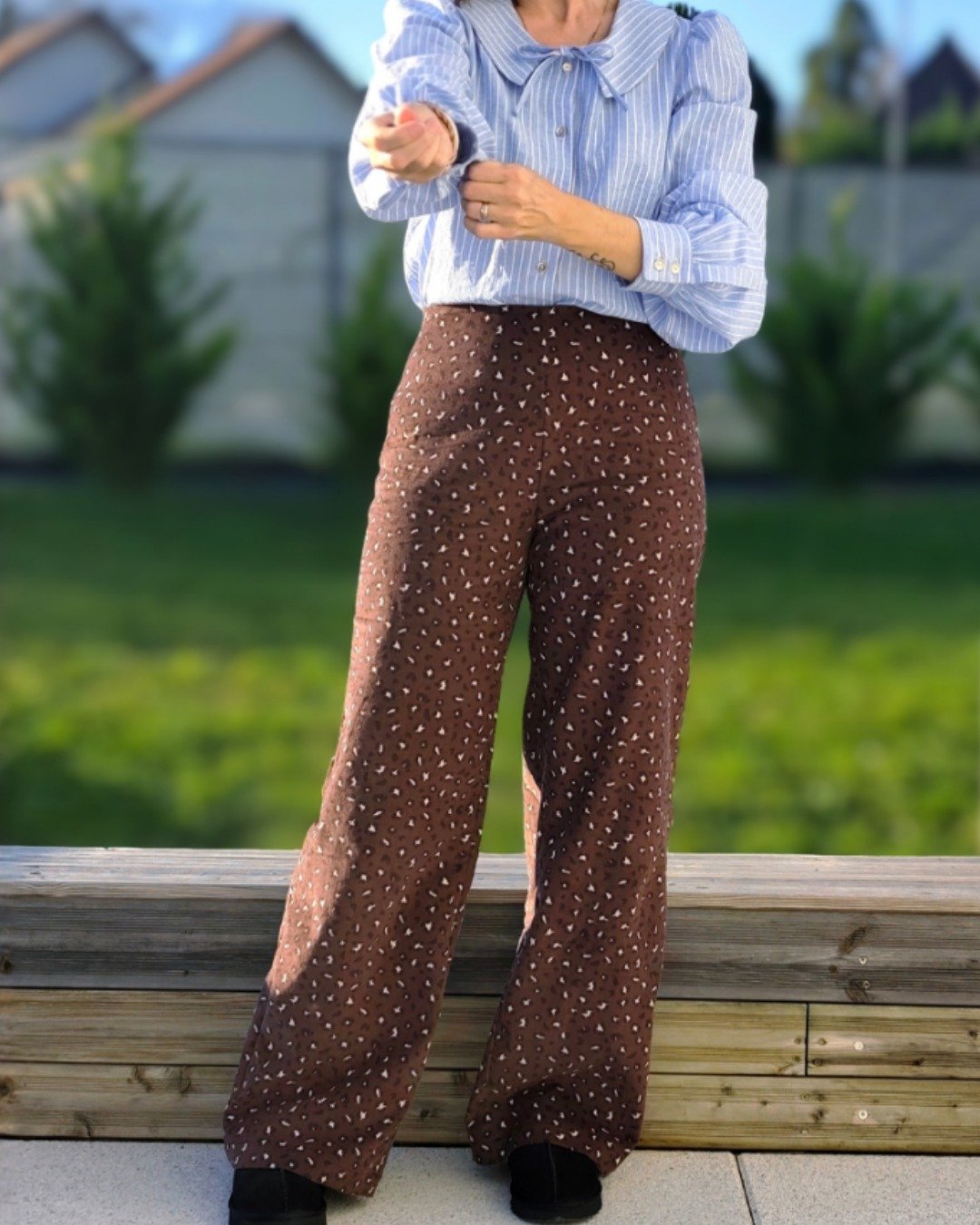 Patron pantalon large fluide PDF - pantalon wide leg - Sika - femme (A0, A4, VP)
