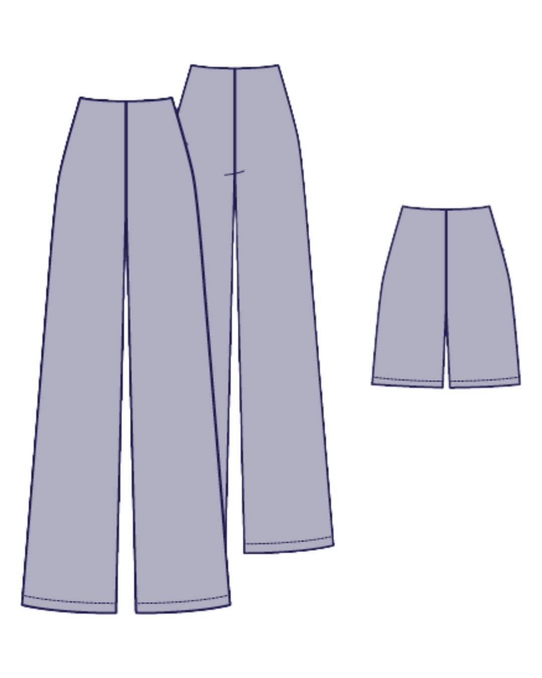 Patron pantalon large fluide PDF - pantalon wide leg - Sika - femme (A0, A4, VP) – Image 9