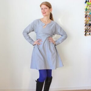 Patron couture PDF - robe, top, AVEC manches - Leah avec manches - femme (A4, A0, VP)