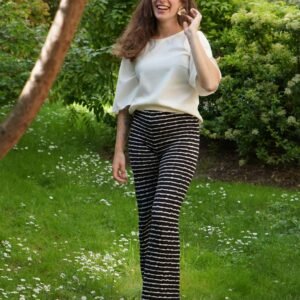 Patron pantalon large PDF - pantalon évasé - Lylou - femme (A4, A0)