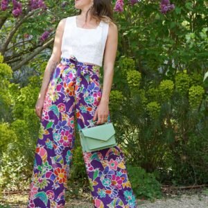 Patron pantalon large fluide PDF - pantalon short - Mencia - femme (A0, A4)