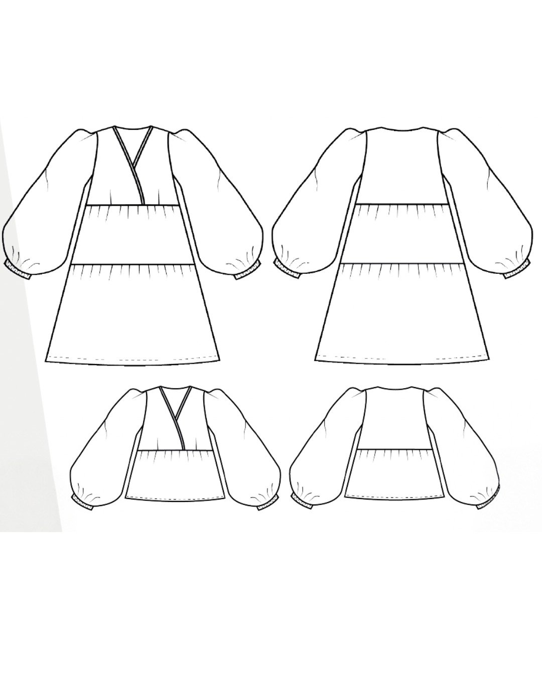 Patron couture PDF - robe - Audrey - femme (A0, A4) – Image 6