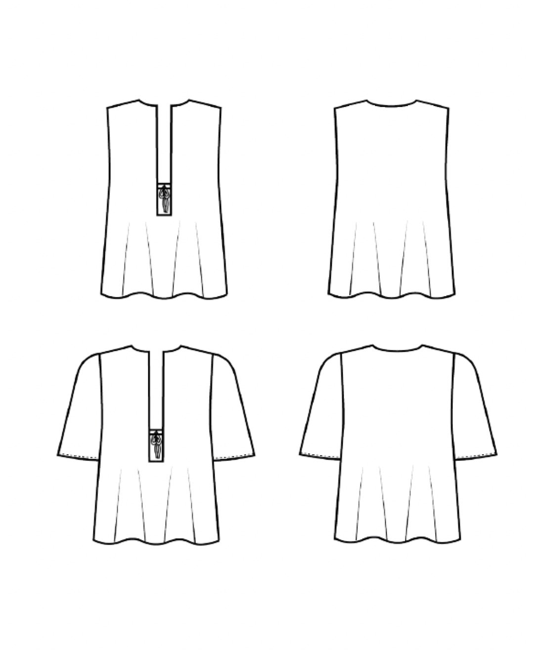 Patron couture PDF - top - Aurore - femme (A4, A0) – Image 6