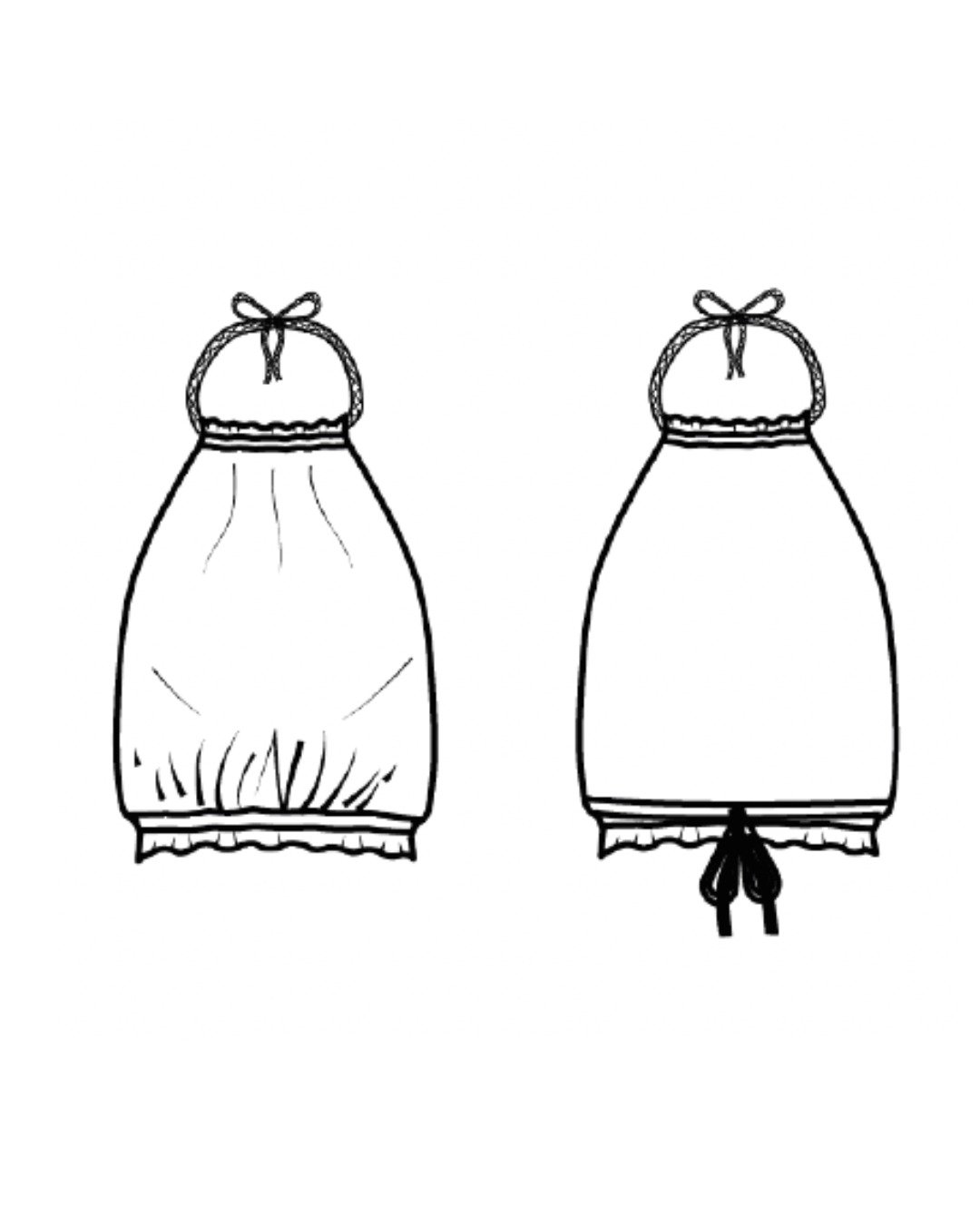 Patron couture PDF - top - Charlie - femme (A4, A0) – Image 5