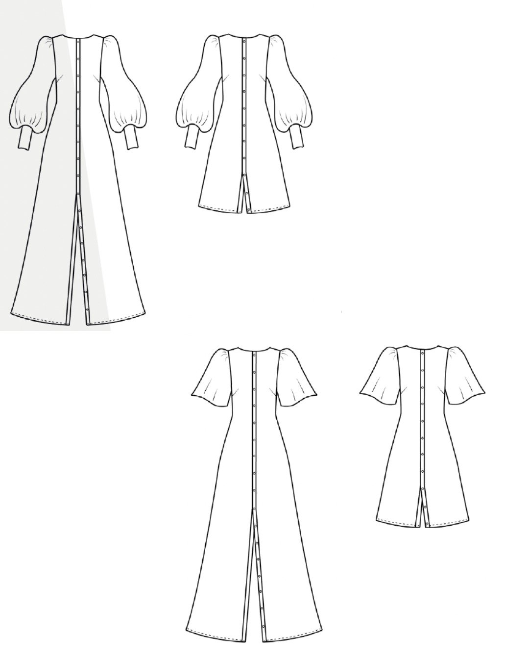 Patron couture PDF - robe - Rachel - femme (A0, A4) – Image 5