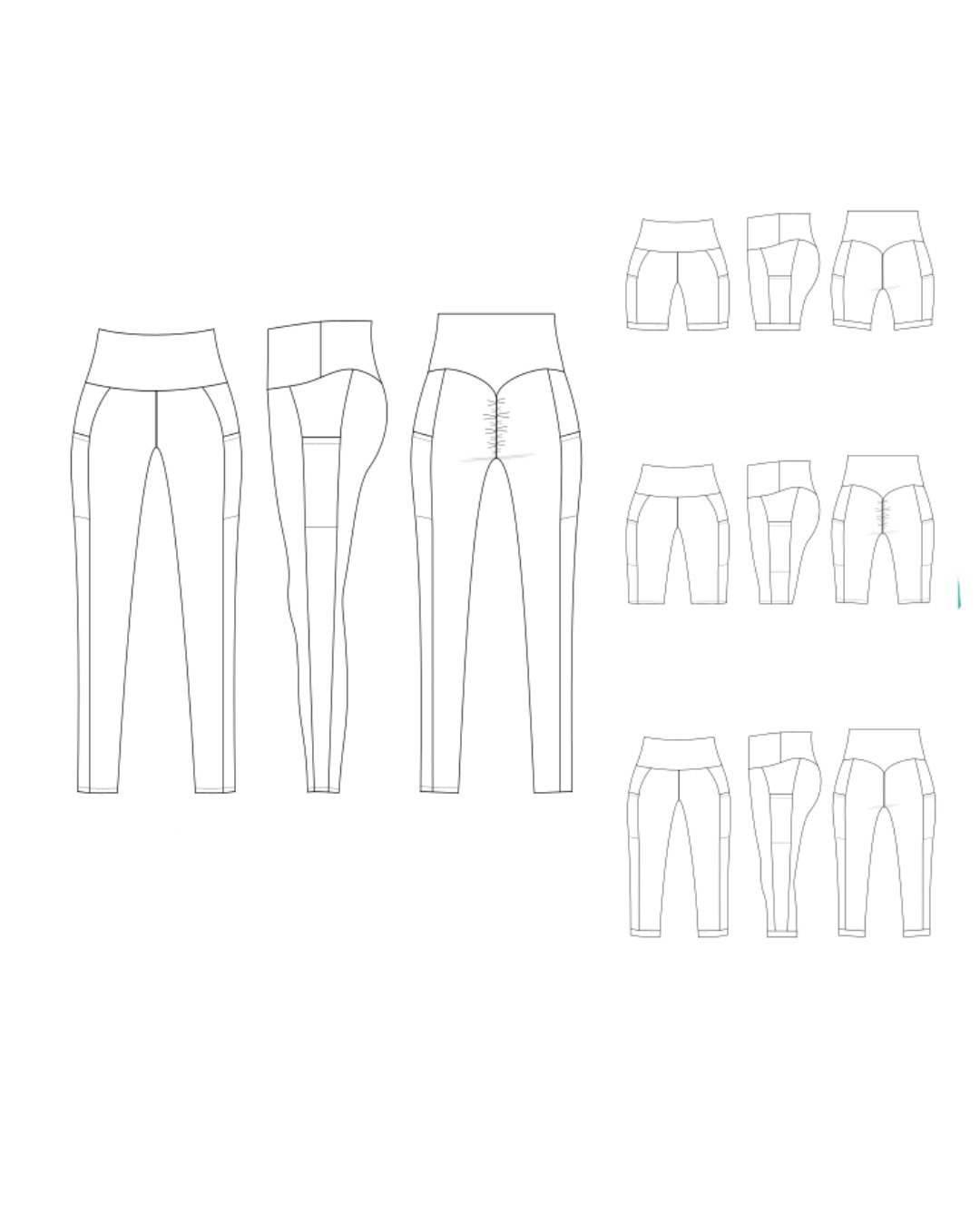 Patron couture PDF - legging - Mini_KIM - enfant (A4, A0, US Letter, VP) – Image 9