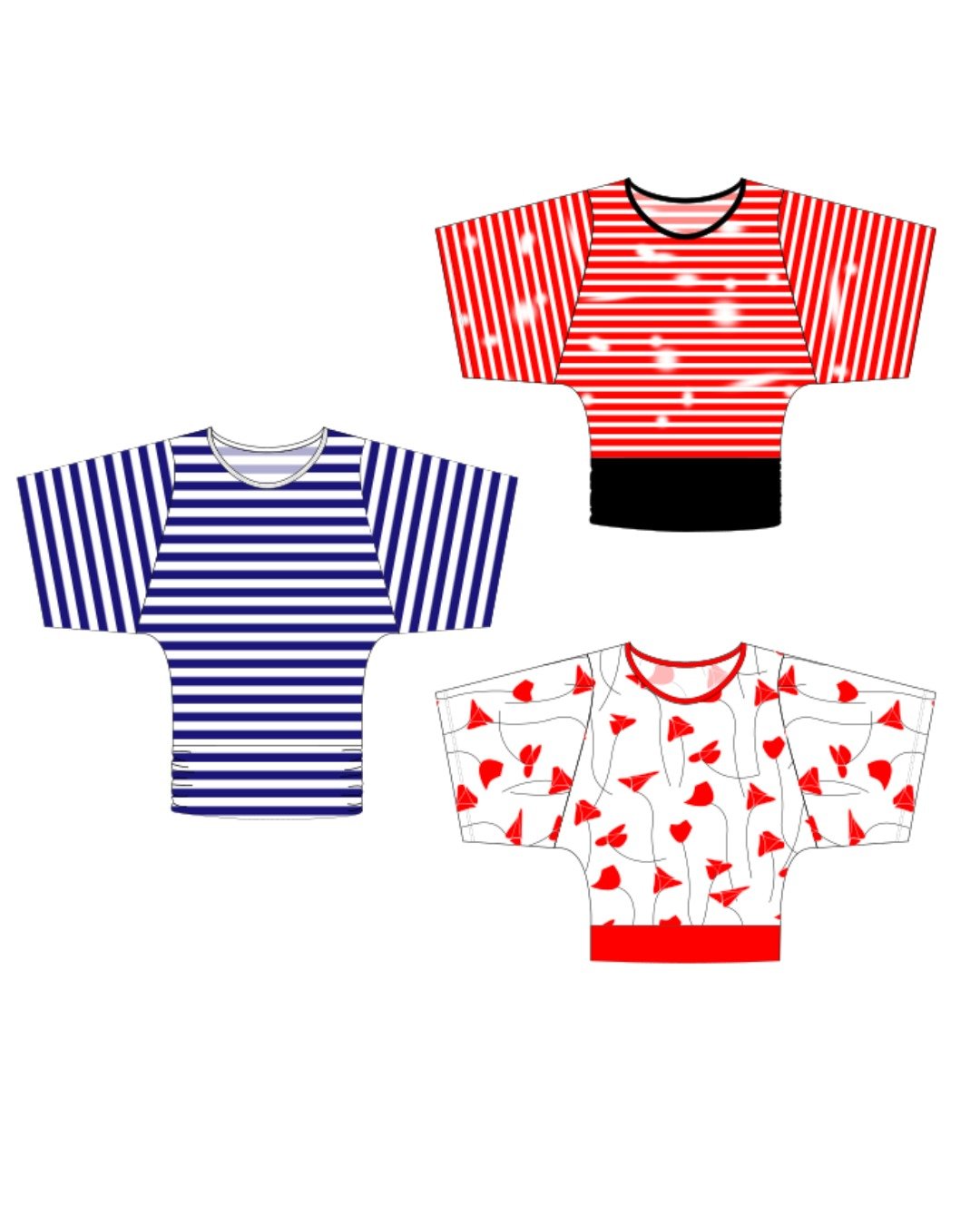 Patron couture PDF - top - Mini VANOU - enfant (A4, A0, US Letter, VP) – Image 10