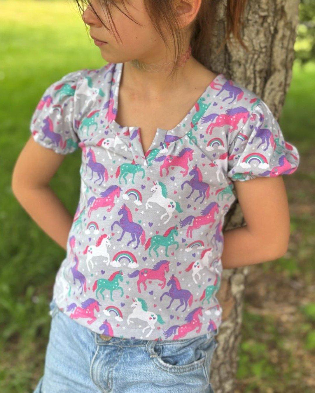 Patron couture PDF - top - Mini-ELEA - enfant (A4, A0, US Letter, VP)