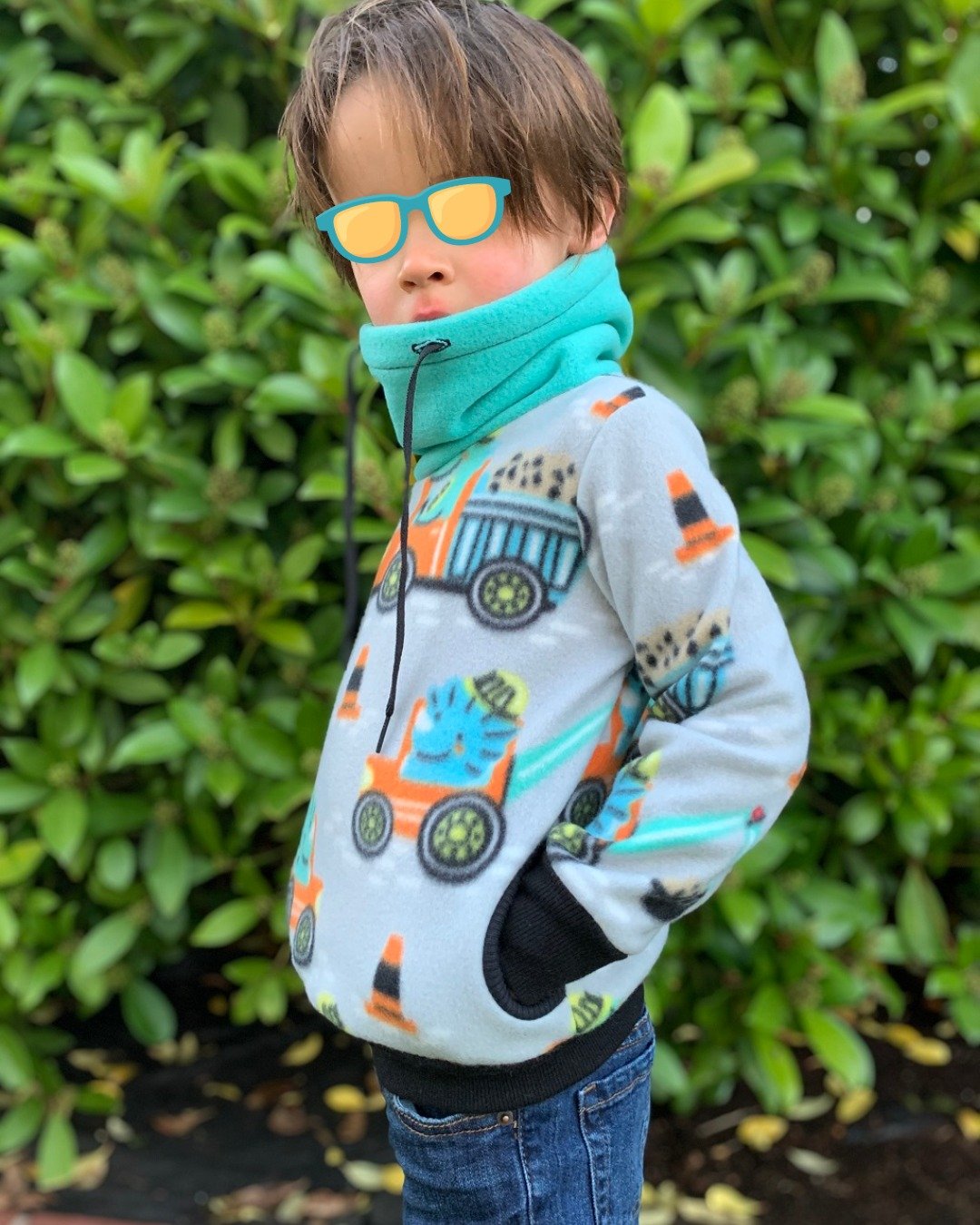 Patron couture PDF - sweat à capuche - TITUS - enfant (A4, A0, US Letter, VP)